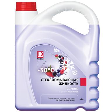 Стеклоомывающая жидкость зимняя ЛУКОЙЛ с ароматом лесных ягод –30°С 4 л