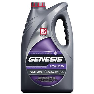Масло моторное LUKOIL GENESIS ADVANCED 5W-40 4 л